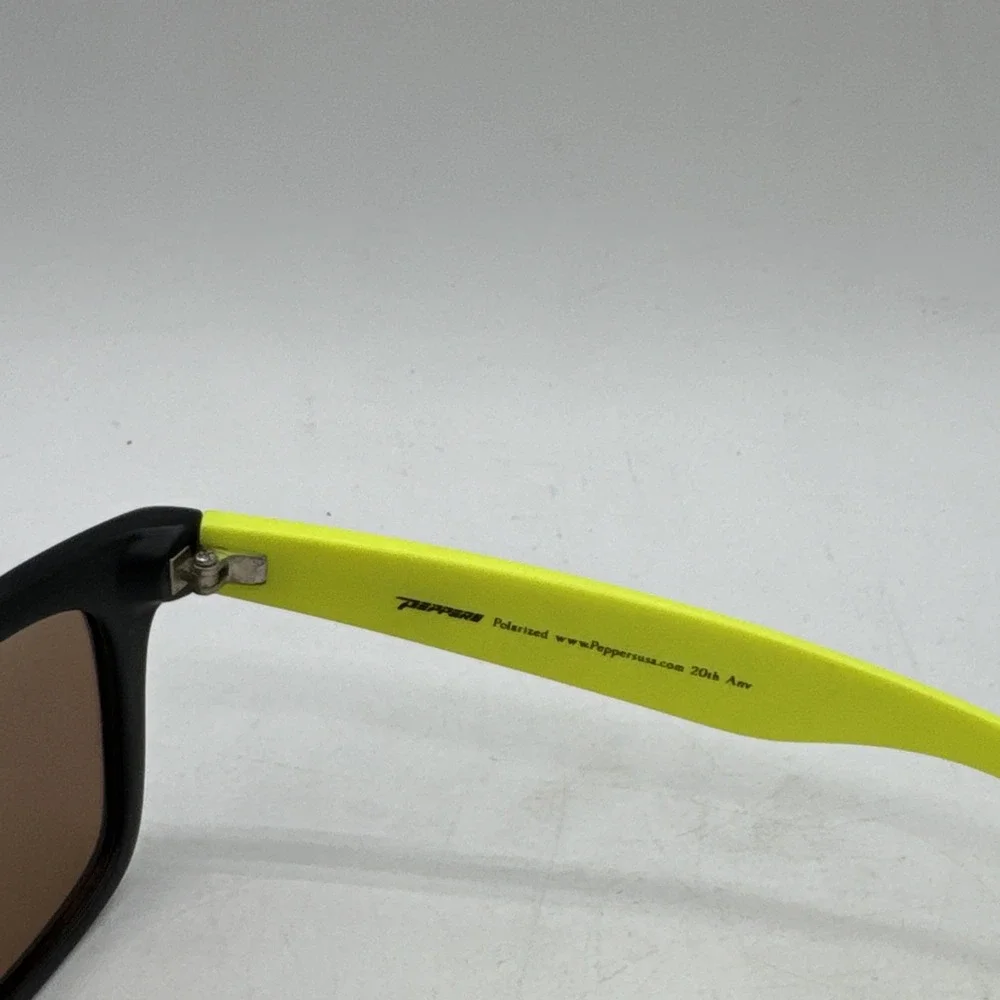 Peppers Longpointe Polarized Lens Sunglasses MP524-59 Yellow Black 50[]22 144